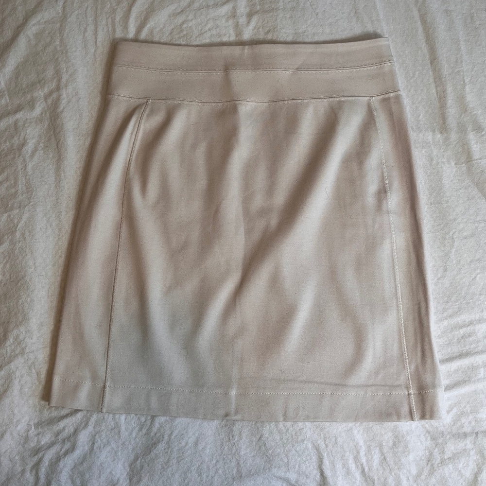 James Perse Zip Panel Skirt - Talc (NWT)